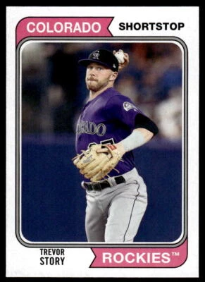 2020 Topps Archives #124 Trevor Story Colorado Rockies Baseball - Image 1 of 2