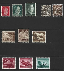 Germany .. Hitler Era .. WW11 .. Used postage stamps .. 15092 - Picture 1 of 1