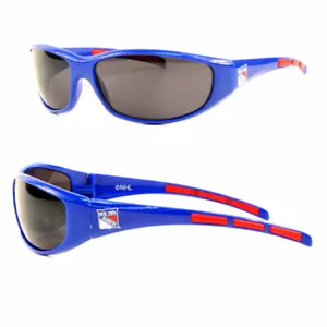 NHL New York Rangers 3 Dot Wrap Sunglasses UV 400 - Picture 1 of 1