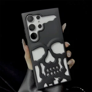 For Samsung Galaxy S23 S24 S25 Ultra s24+ hollow skeleton Bumper Soft Back Cover - Picture 1 of 12