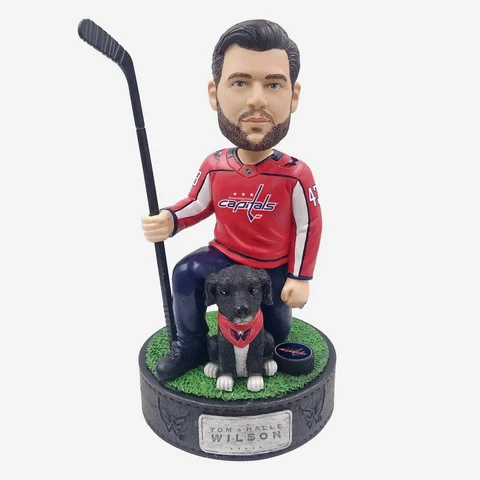 Tom Wilson Washington Capitals Rescue Dog Bobblehead NHL Hockey Cover