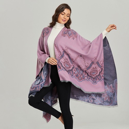 OFF WHITE Poncho di lusso come cashmere coperta scialle mantello cappotto sciarpa mantello moda