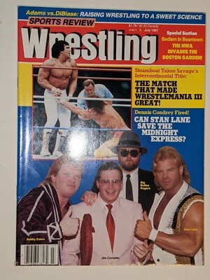 SPORTS REVIEW WRESTLING - Julio 1987 - Editores de PWI-Ricky Steamboat-Medianoche Foto 1 de 4