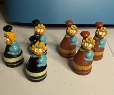 The Simpsons Chess Piece Maggie Pawn Replacement Pieces Lot Of 6 - Image 1 of 3