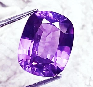 11.80 Ct Natural Violet Alexandrite Cushion Shape Loose Gemstones Certified - Picture 1 of 6