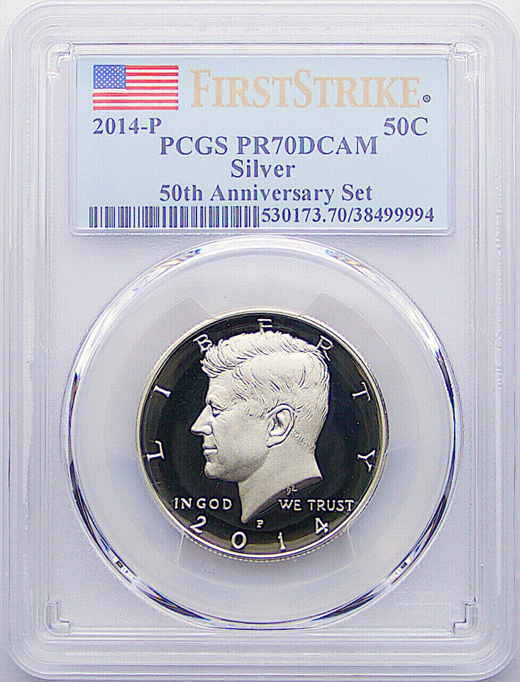 2014 P Silver Kennedy Half Dollar 50TH Anniversary Set PR70 DCAM FIRST STRIKE - Image 1 of 2