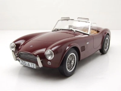 AC Cobra 289 1963 Rosso Scuro Modellino Auto 1:18 Norev - Immagine 1 di 4