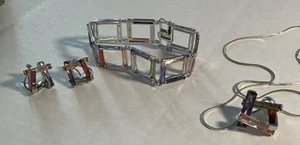 3 Stück Park Lane Panache Armband Ohrringe Halskette Set wunderschön RAR - Bild 1 von 16