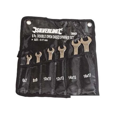 Silverline Estremità Aperta Chiave Set 6-17mm (6pce) Ingegneria Meccanica Tool - Immagine 1 di 2