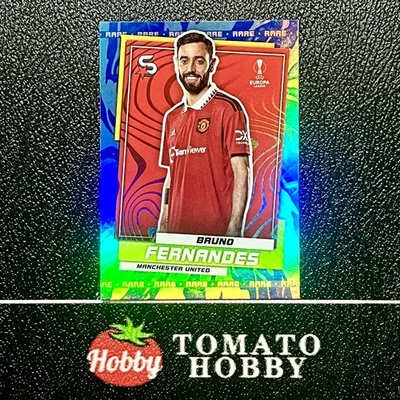 TOPPS SUPERSTARS UEFA 2022-23 BRUNO FERNANDES ICE REFRACTOR MAN UTD - Image 1 of 2