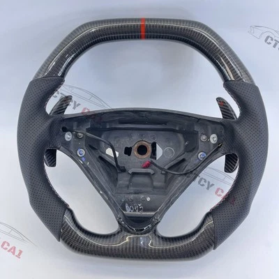 Custom Carbon Fiber Steering Wheel for Benz C-CLASS W203 SLK55 AMG R171 05-08 - Image 1 of 4