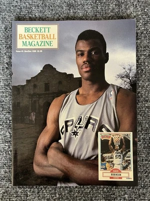Beckett Basketball Monthly #5 Nov/Dez 1990 David Robinson San Antonio Spurs - Imagem 1 de 3