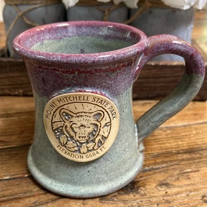Mount Mitchell State Park Sunset Hill Stoneware Ceramic Coffee Mug Handcrafted - Picture 1 of 9
