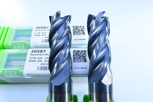 SET (2) NEU SCHRAUBENFÖRMIG 5/8 ZOLL HSV-R-40625 VOLLHARTMETALL 30587 VIERKANT APLUS SCHAFTFRÄSER - Bild 1 von 13