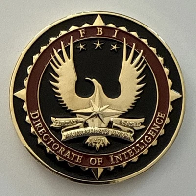 FBI HQ Directorate Of Intelligence Challenge Coin - Image 1 of 3