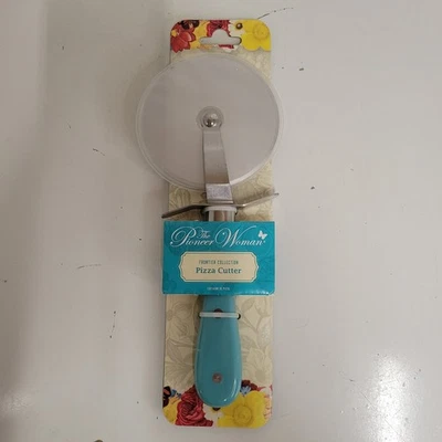 The Pioneer Woman Frontier Collection 4" Stainless Steel Blade Teal Pizza Cutter - Image 1 of 4