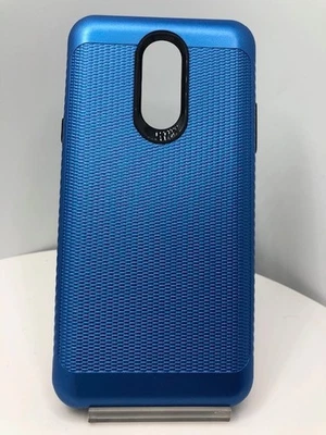 For LG Q STYLO 4 (LM-Q710) BLUE HYBRID CASE COVER - Image 1 of 3