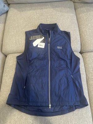 Men’s Zero Restriction XL Golf Vest Tess Vest Medalist Gold Club Logo Navy NWT - Image 1 of 4