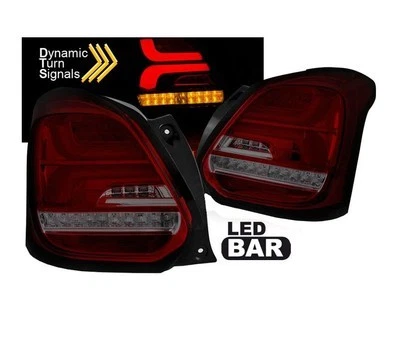LUCI POSTERIORI per suzuki swift vi 2017 2018 2019- Rosso fumo LED Foto 1 de 3