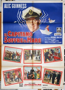 manifesto 2F film IL CAPITANO SOFFRE IL MARE - BARNACIE BILL Alec Guinness 1958 - Picture 1 of 1