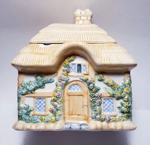 Teleflora Ceramic Cottage House Small Planter 5.5in x 5.75in - Picture 1 of 10