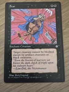 Fear, MTG Ice Age (1995) Common Black Enchantment NM - Picture 1 of 2