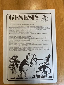 Genesis Discography From Fanclub A4 Size - Imagen 1 de 1