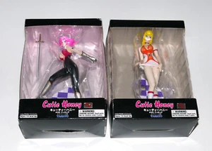 Cutie Honey & Kisaragi Honey Yellow Pink Hair Figure Pair Yamato Japan Interlock - Picture 1 of 19