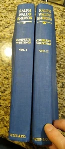 Ralph Waldo Emerson Complete Writings Vol. 1 & 2 1929 2nd Edition Second, Set - Imagen 1 de 12