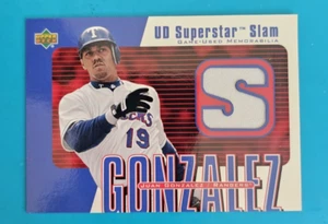 2002 Upper Deck UD Superstar Slam - Juan Gonzalez - game used pants memorabilia - Picture 1 of 2