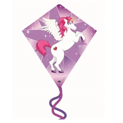 CIM Kinder-Drachen Fantasy Eddy Einhorn Flugdrachen drachenfliegen inkl. Schnur - Bild 1 von 4