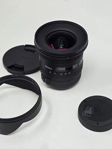 Sigma EX DC 10-20mm HSM F3.5 Zoom Lens Canon EF-S F&R Lens Cap & Hood EOS DSLRs - Picture 1 of 7