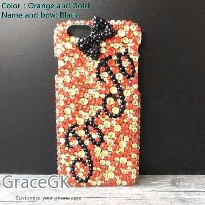 Capa telefone Bling personalizada feita à mão seu nome para vários telefones - Imagem 1 de 4