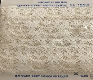 Vintage Lace Made by Home-Sew, Bethlehem, PA - 32 Yards; White; 1.5 inches - Picture 1 of 2