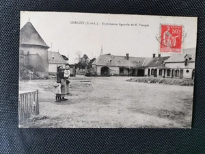 CPA 28 CHALLET - Exploitation Agricole de M.Peauger - Imagen 1 de 2