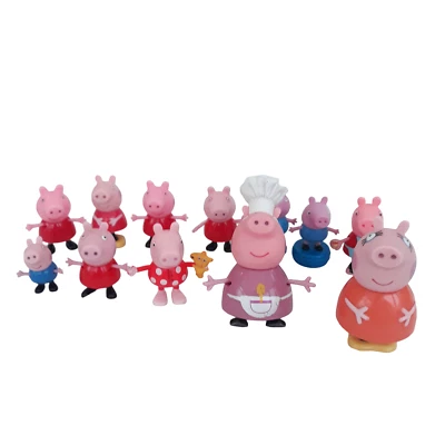 12 x Peppa Pig Figures Bundle Toys Mummy Pig George Children's Toys - Image 1 of 4