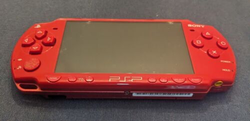 PSP 2001 Limited Ed. God of War Red Sony Playstation Portable w/Games No battery