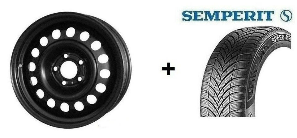 Winterräder Skoda Fabia PJ neues Modell 4x Semperit Reifen 185/65 R15 + Felgen - Bild 1 von 1
