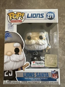 Funko POP! NFL Detroit Lions 2024 Santa Claus Figure #271  - Sold Out - Picture 1 of 19