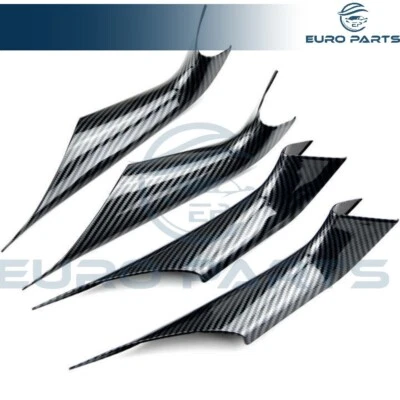 Para BMW 3 SeriesF30 F31 F35 M3 tampa interna puxador de porta 4 peças fibra de carbono - Imagem 1 de 4