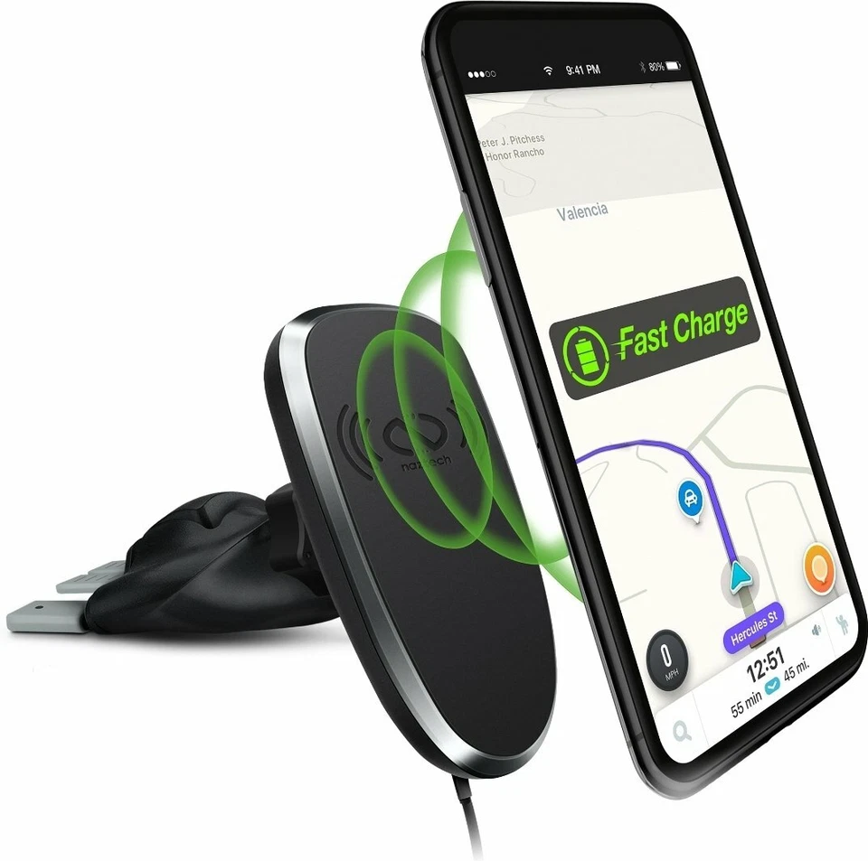 Naztech MagBuddy Wireless Charge CD Slot Mount - Image 1 of 4
