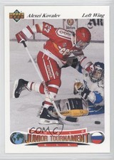 1991 Upper Deck Czech World Junior Tournament Alex Kovalev Alexei #16 Rookie RC