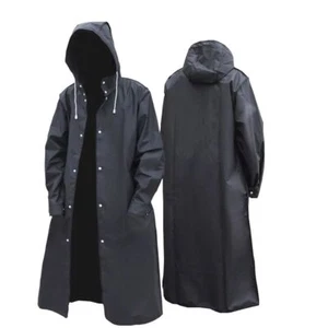 Raincoat Waterproof Poncho Reusable Adult Camping Long Rain Coat Jacket. - Picture 1 of 15
