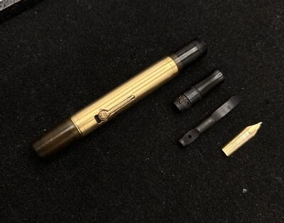 Waterman Ideal 52 1/2 BHR 9K Superposición con número 2 Plumín Fino - Sin Tapa Para Restaurar Foto 1 de 4