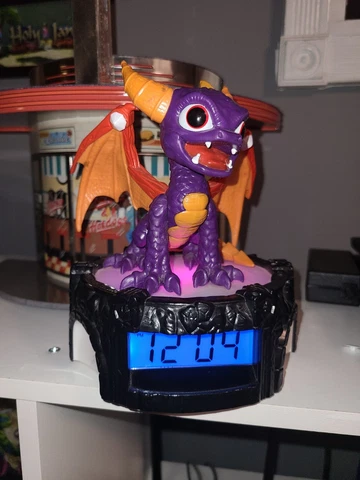 Skylanders Spyro Alarm Clock Figure 6" - Color Changing Portal Base 2013 WORKING Cover