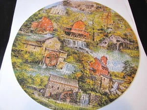 Springbok Circular Jigsaw Puzzle Grist Mills PZL 6043 Over 500 Pieces Complete - Picture 1 of 10