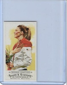2009 ALLEN & GINTER STEPHANIE BROWN TRAFTON BAZOOKA BACK 25/25 MINI CARD #213