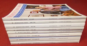 Architectural Digest Magazines 2005 Lot x8 Apr May June July Aug Sep Nov Dec - Picture 1 of 3