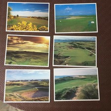 COLLECTABES POST CARDS - GOLF -6 SCOTTISH GOLF COURSES