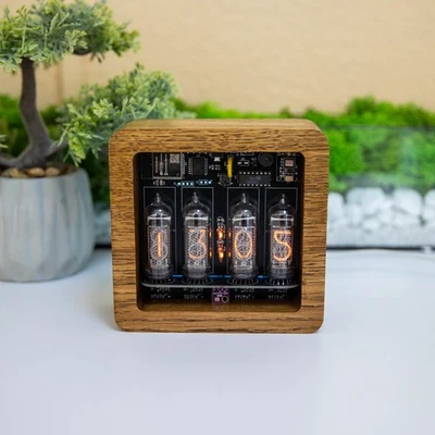 Reloj Tubo Nixie Pulsar IN-14 o IN8-2 o Z573m 4 Tubos Foto 1 de 4